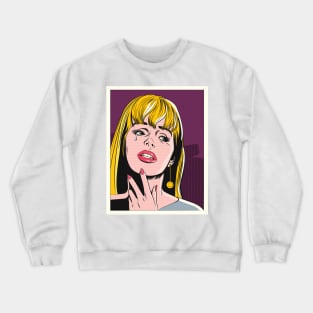 Pop Art Girl Crewneck Sweatshirt